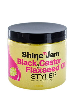 Ampro Shine n Jam - Black&Castor Flaxseed Oil (16oz)